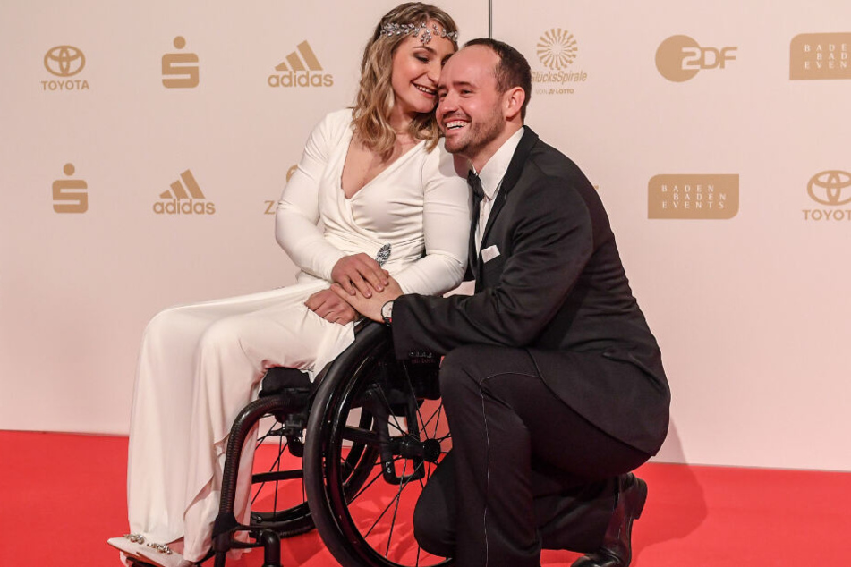 Das Foto aus dem Dezember 2018 zeigt Kristina Vogel mit ihrem Partner Michael Seidenbecher.