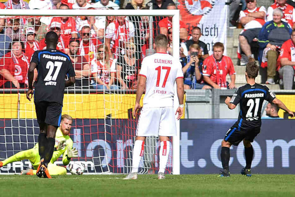 Den 11-Meter von Philipp Klement konnte der Kölner Keeper nicht halten.