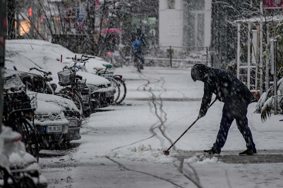 Mit dem Sturm kommt auch der Schnee.