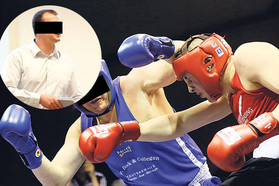 Weil er den Neuen seiner Ex verletzte, wurde der ehemalige Bundesliga-Boxer Frank L. (kl. F. l.) zu 700 Euro verurteilt.