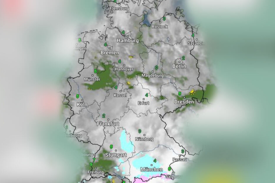 Der Sonntagmittag zeigt sich von seiner wolkigen Seite.