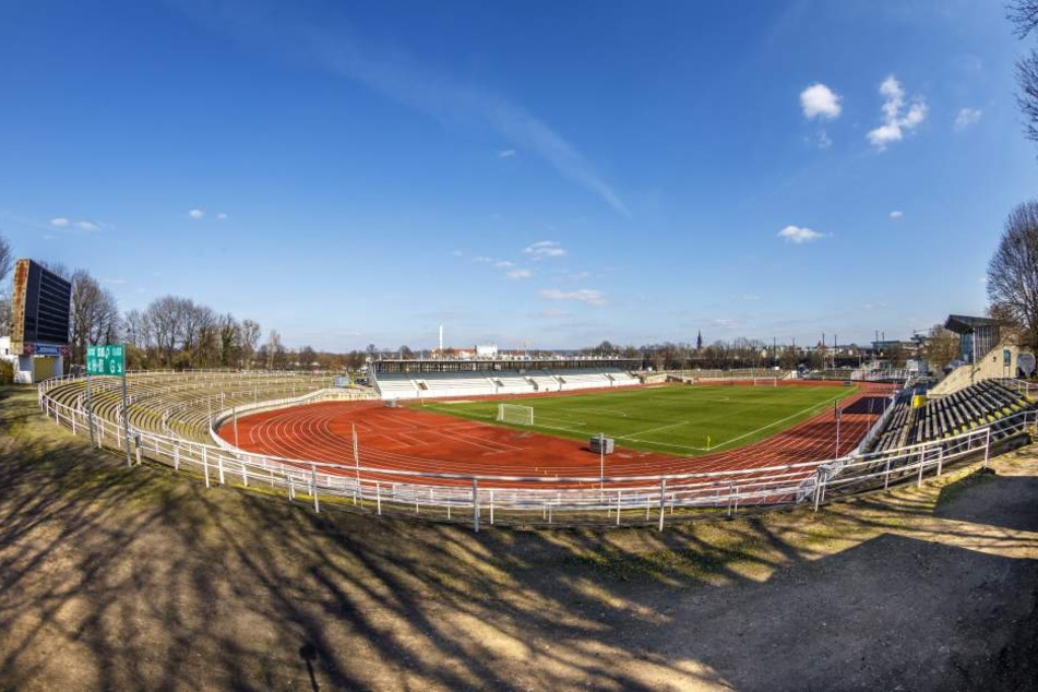 Das Heinz-Steyer-Stadion in der Friedrichstadt wird vorerst nicht weiter
saniert.