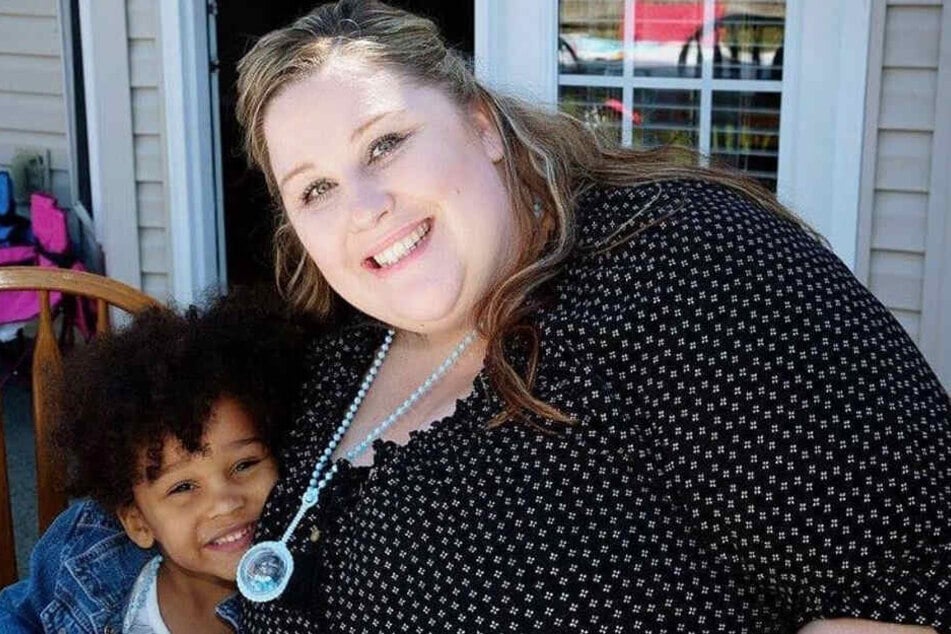 Noelle Dawson mit ihrer Adoptivtochter.
