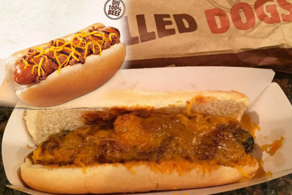 Screenshots eines Imgur-Users. Oben das Burger King-Werbefoto, unten die Realität...