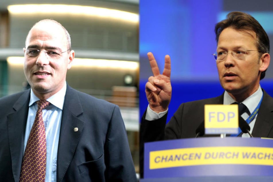 AfD-Mann Peter Boehringer (49, li.) und Otto Fricke (52, FDP) sind sich in der Kririk am Haushaltsentwurf einig. (Bildmontage)