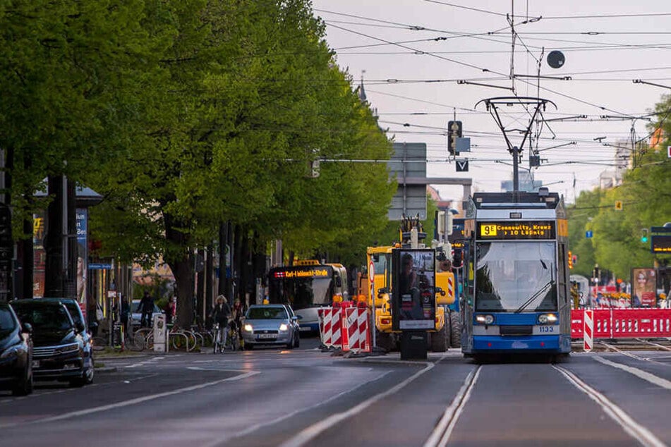 Bis Mitte/Ende Mai müssen Tram-Kunden in der Südvorstadt wieder auf Ersatzhaltestellen ausweichen.
