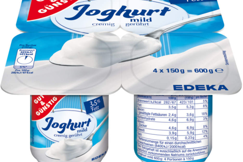 Der Joghurt der Marke "gut&günstig" der Sorte "mild und cremig gerührt" wurde vom Hersteller zurückgerufen.