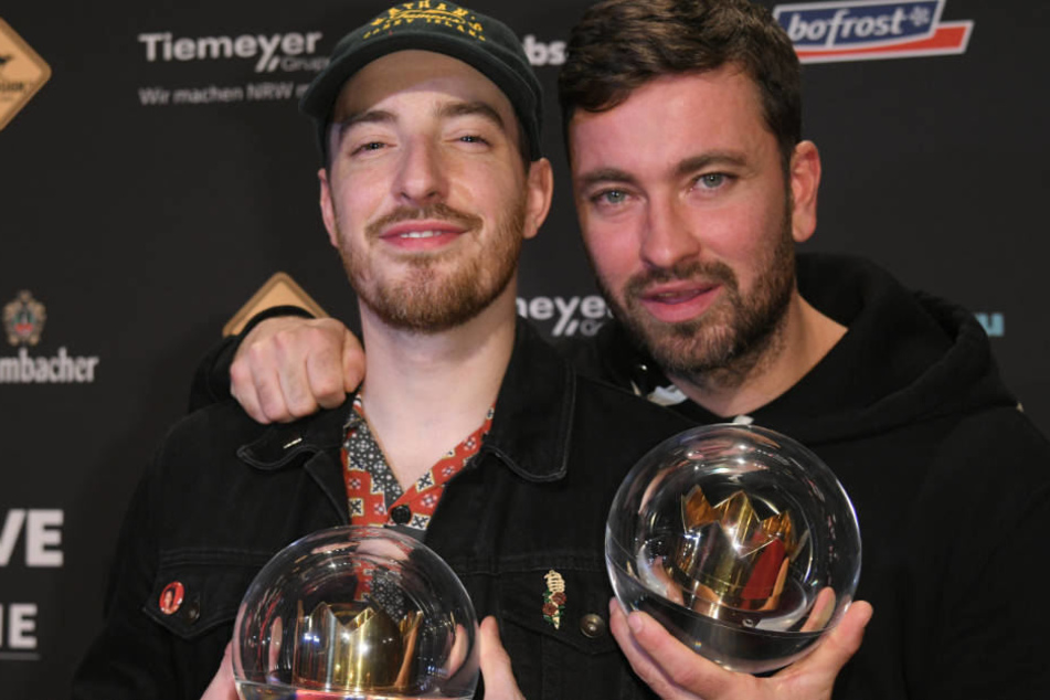 Casper (li.) und Marteria: ausgezeichnet für das beste Album ("1982") und als "Bester Hip-Hop Act".