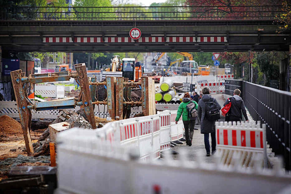 Die Oskarstraße kann erst nächstes Jahr weiter gebaut werden.