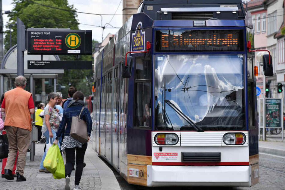 Zwischen Anger und Domplatz wird es bis September keinen Straßenbahnverkehr geben. (Symbolbild)