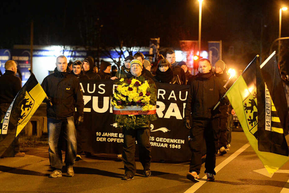 Das Streitobjekt wird immer häufiger zum Ziel rechter Demos - wie hier am 12. februar.