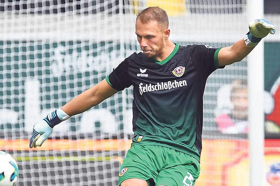 Stand als einziger Dresdner in allen 18 Spielen jede Minute auf dem Feld: Keeper Marvin Schwäbe.