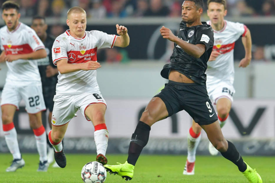 Meistens ein Schritt schneller als der VfB: Die Eintracht aus Frankfurt mit Stürmer Sébastian Haller.