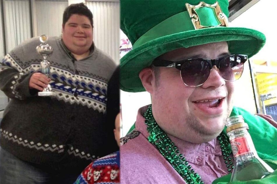 Dan Howie (heute 31) als er noch 270 Kilogramm wog.