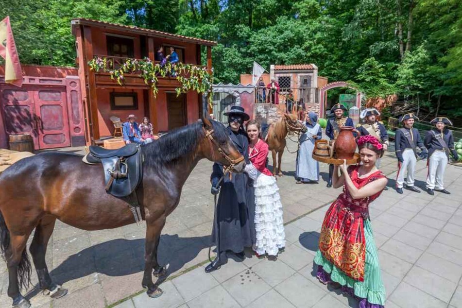 Seit einigen Jahren ist auch das Theater Chemnitz auf der Küchwaldbühne zu Gast, in diesem Jahr mit dem Stück "Zorro".