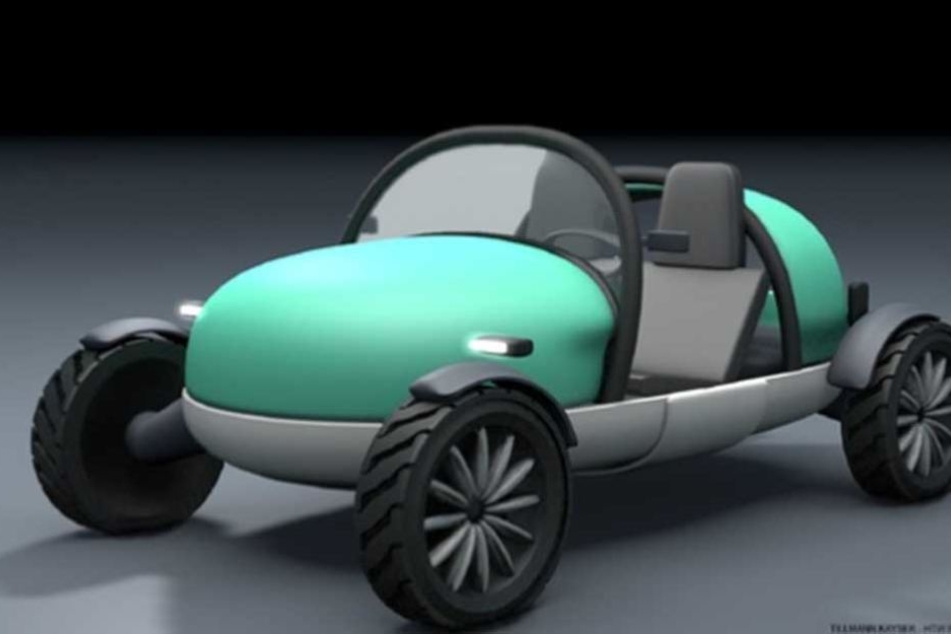 Dieses Auto ist aufblasbar, doch zunächst soll ein Prototyp hergestellt werden.