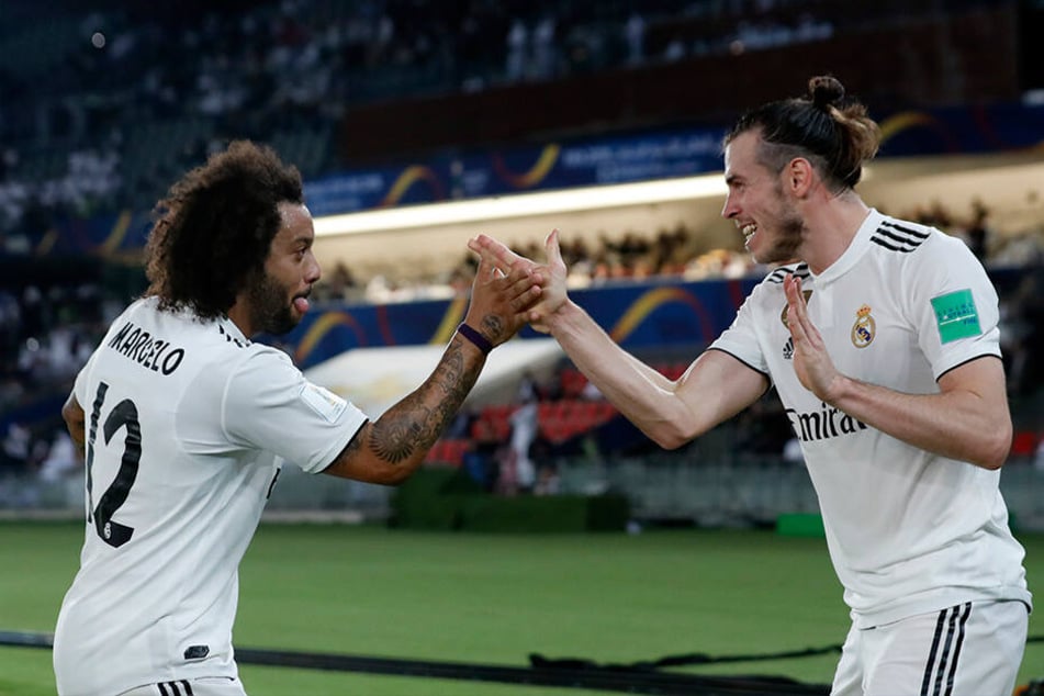Einer der wenigen gemeinsamen Momente. Marcelo und Gareth Bale bejubeln einen Treffer Bales im vergangen Dezember bei der Klub-Weltmeisterschaft in Abu Dhabi.