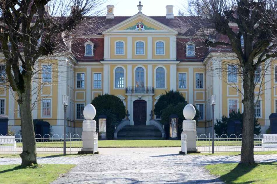 Das Barockschloss Rammenau mit seiner Parkanlage ist ein beliebtes
Ausflugsziel. Es gehört dem Freistaat Sachsen.
