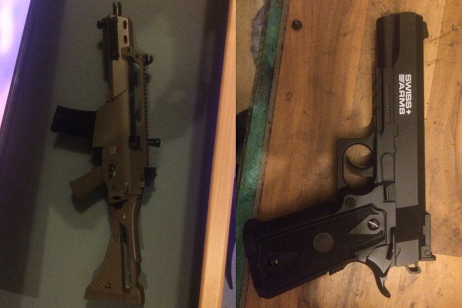 Außerdem fand die Polizei noch vier Schreckschusswaffen.