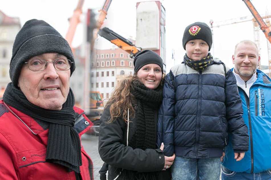 Links: Detlef Kosel. | Rechts: Sandra, Philipp und Stefan Meschle.