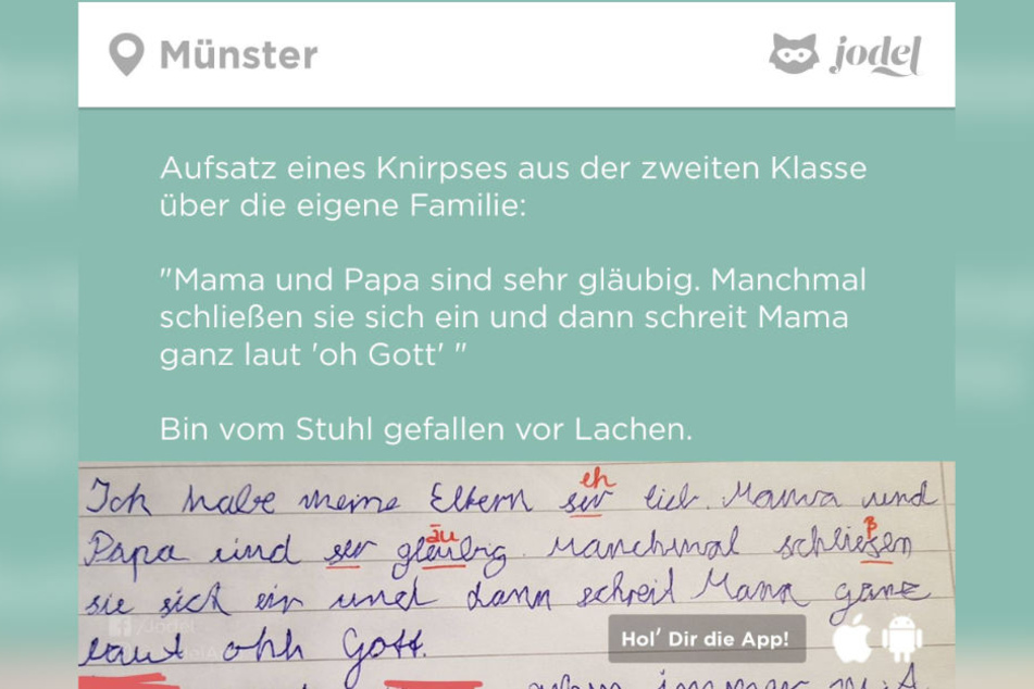 Beim Lesen dieses Aufsatzes hielt den Lehrer nichts mehr auf seinem Stuhl.