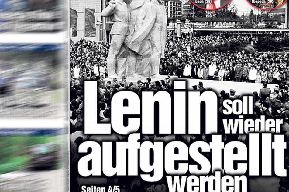 Diskussionen um Lenin in Dresden.