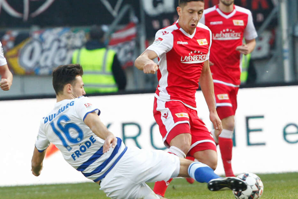 Union Berlin konnte sich am Samstag in Duisburg die wichtigen drei Punkte sichern.