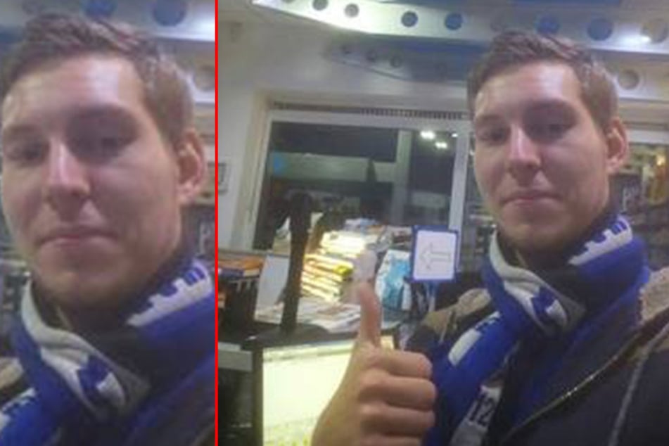 Tim Bleck-Seewald (22) ist seit Samstag vermisst. Er trug einen Arminia Bielefeld Fan-Schal.