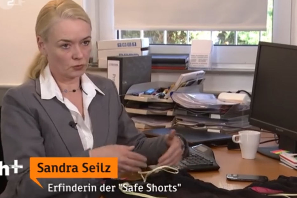 Sie erfand die Sicherheits-Schlüpfer: Sandra Seilz. Feministinnen sehen sich in ihrer Freiheit durch diese Hose allerdings beeinträchtigt.