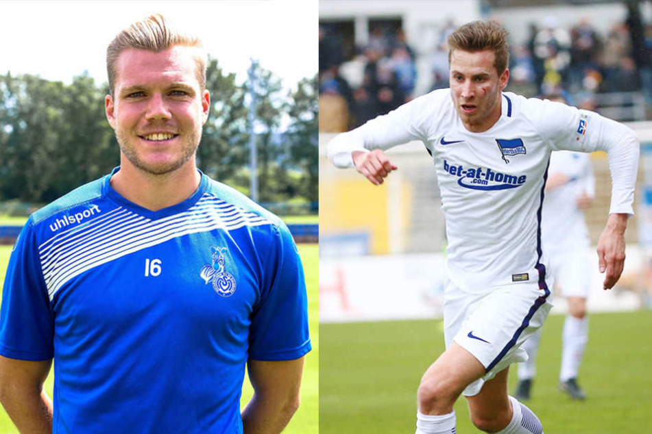 Fabio Leutenecker (27, l.) und Marcus Młynikowski (24) verstärken den Kader des CFC.