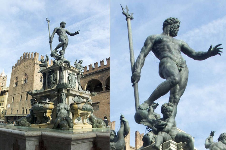 Diese nackte Neptun-Statue in Bologna war Facebook zu sexuell. Das Foto wurde gelöscht.