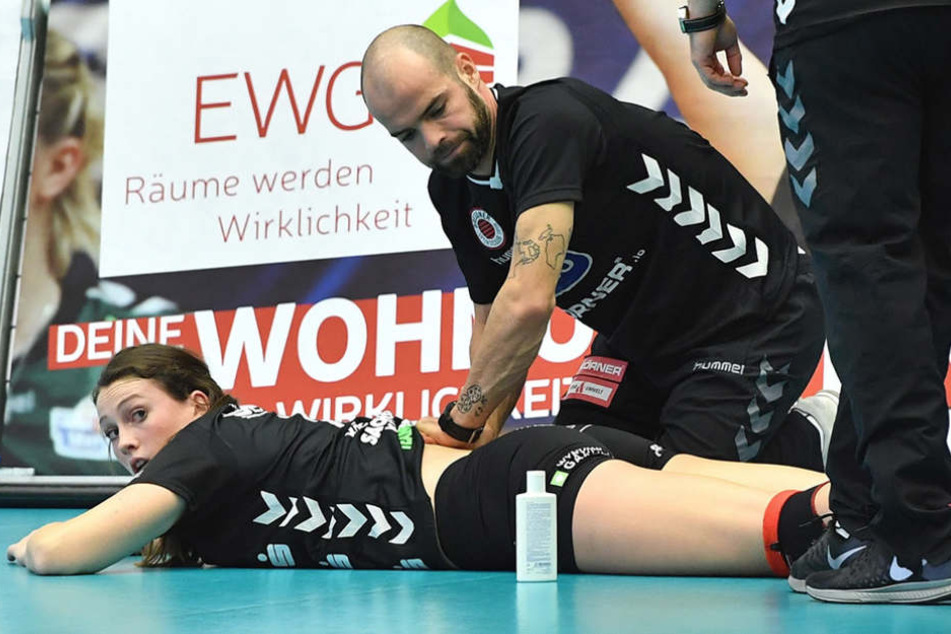 Topscorerin Liz McMahon musste sich am Rücken behandeln lassen.