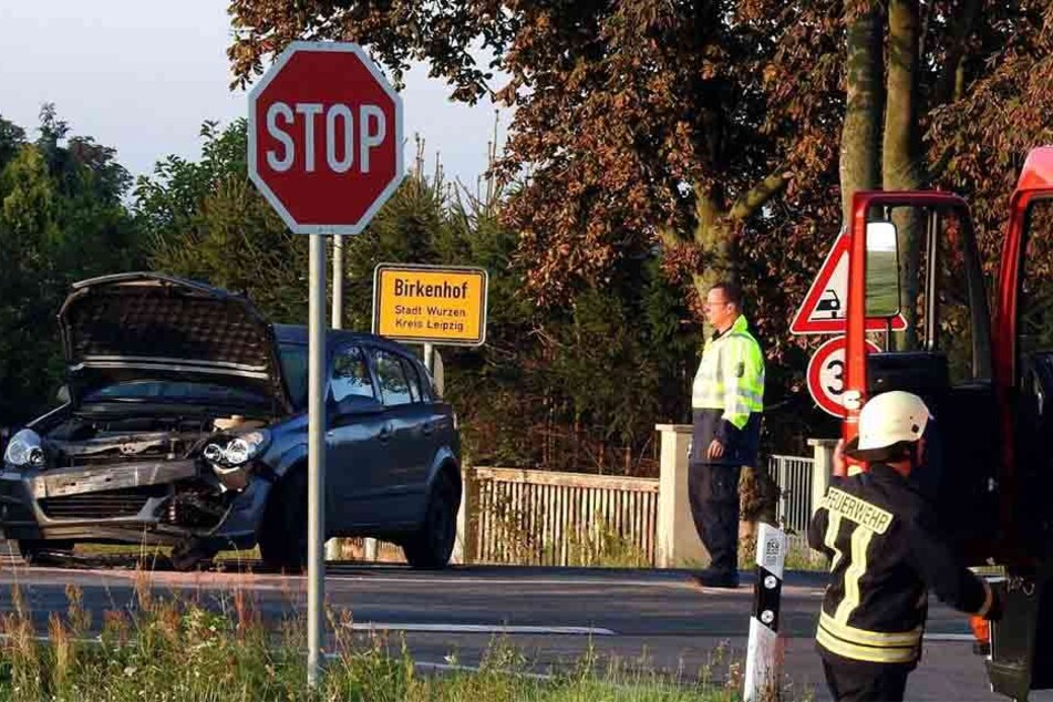 Auf der Kreuzung bei Birkenhof kam es zum Crash.
