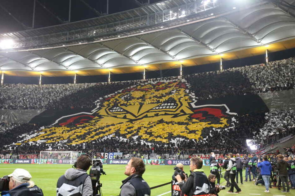 Gegen Lazio Rom lieferten die Eintracht-Fans eine sagenhafte Choreografie.