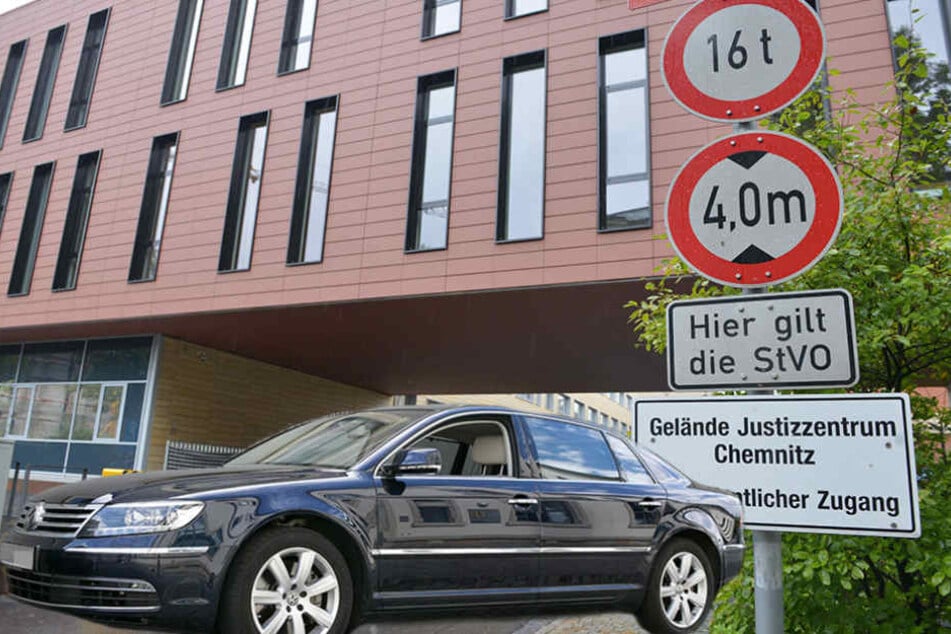 Ein dunkler VW Phaeton soll bis zu den Haftzellen in den Innenhof des Amtsgerichts gefahren sein.