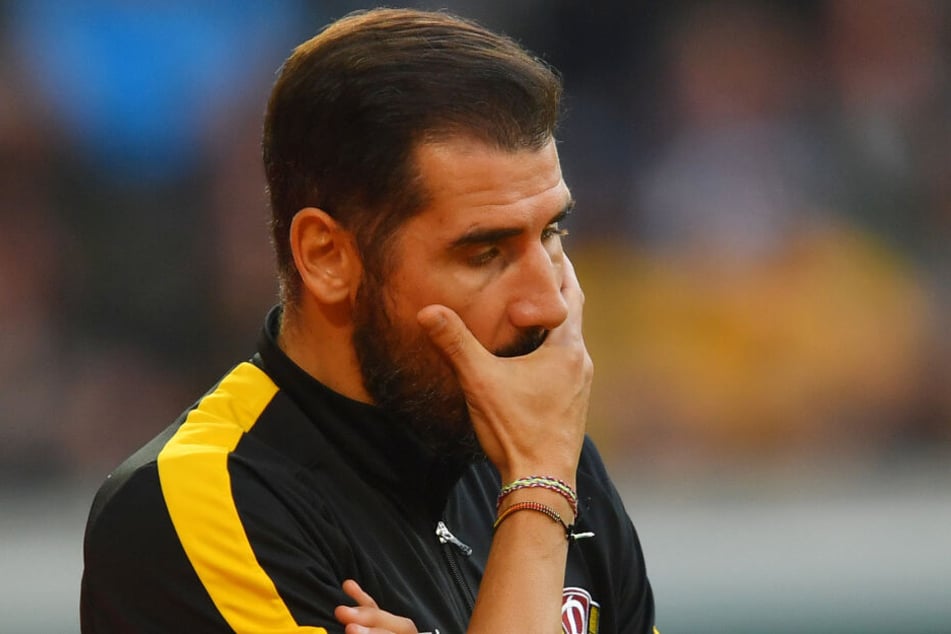 Kein leichter Tag für Dynamos Trainer: Cristian Fiel litt an der Seitenlinie sichtlich mit.