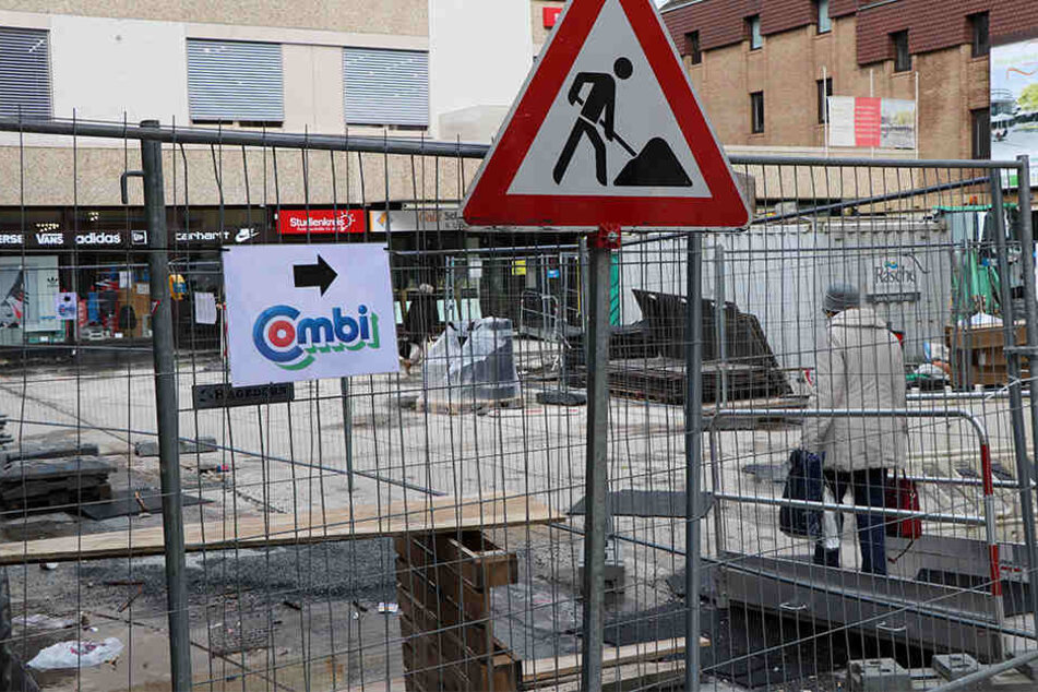 Der Königsplatz in Paderborn wird aktuell umfangreich saniert.