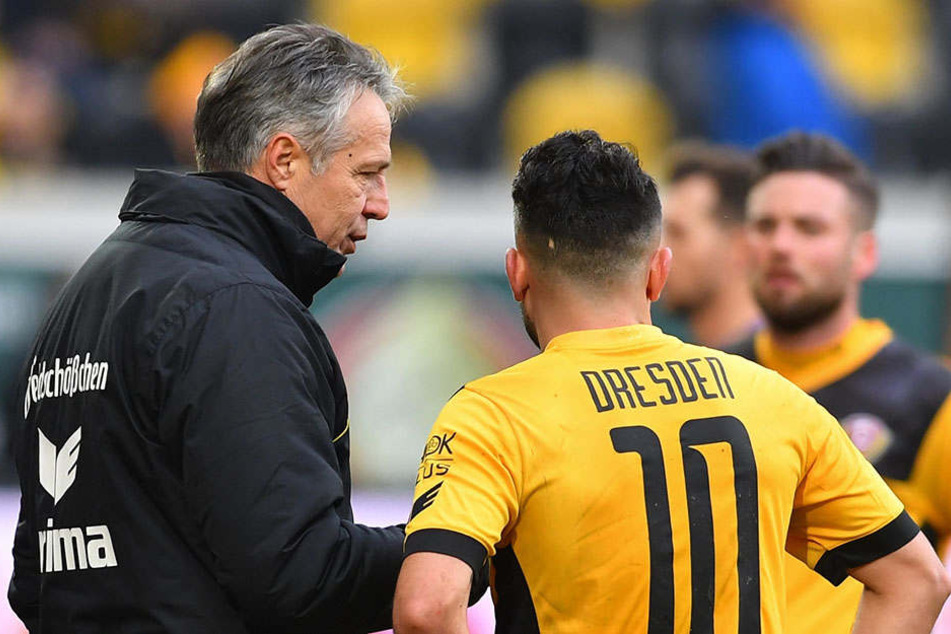 Plan aufgegangen! Dynamo-Coach Uwe Neuhaus lag mit der Aufstellung von Aias Aosman richtig.