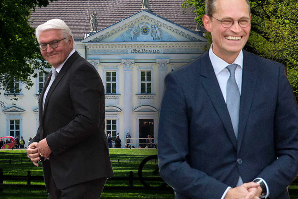 Müller allein zu Haus: Wenn Steinmeier mal Sonne tankt, kümmert sich Berlins Regierender Bürgermeister um die Amtsgeschäfte. (Bildmontage)