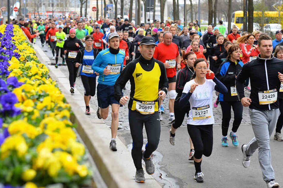 Dresdner City-Lauf bringt Sperrungen und Umleitungen mit sich. (Archivbild)