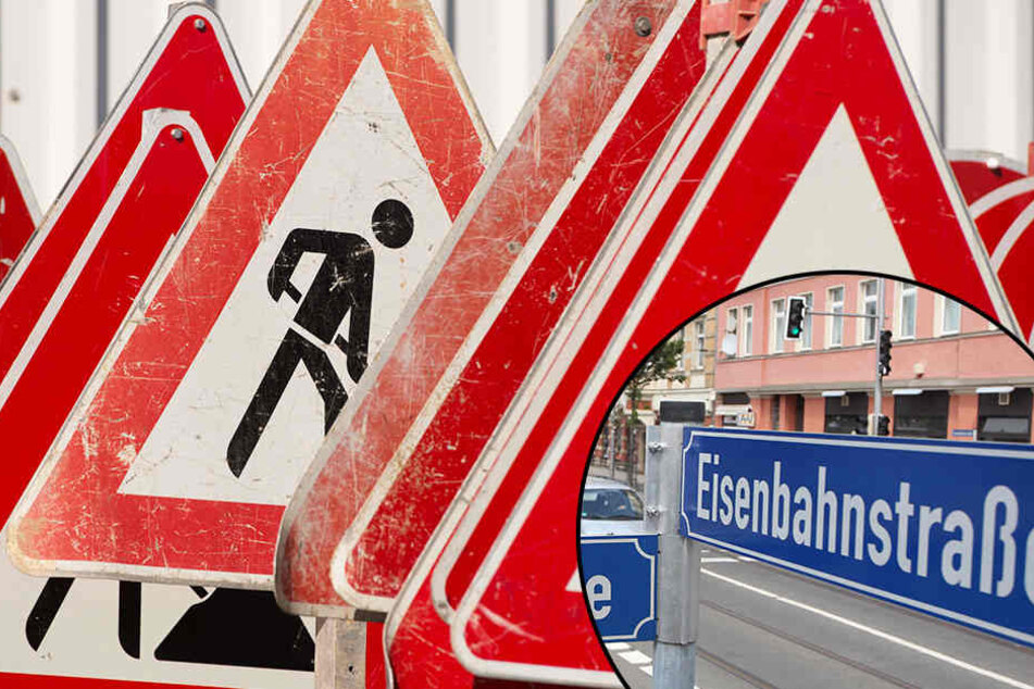 Wegen Gleisarbeiten wird die Eisenbahnstraße zwischen Torgauer Straße und Hermann-Liebmann-Straße für Autofahrer bis zum 1. Dezember nicht befahrbar sein.