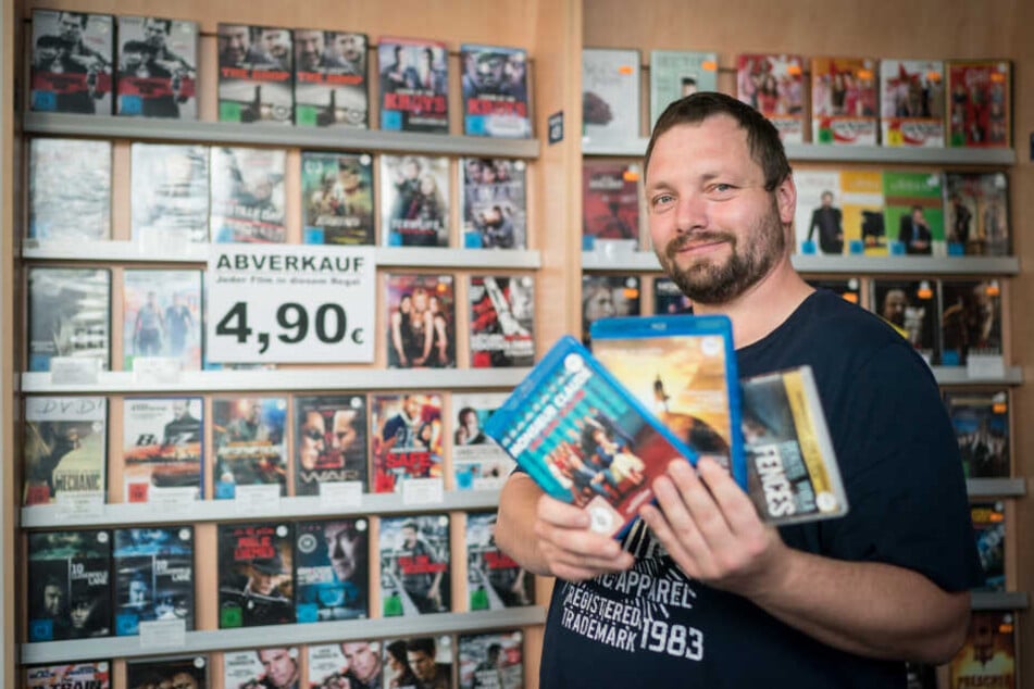Lagerarbeiter Maik Großpietzsch (34) war seit 2001 Stammkunde, lieh sich gerne Filme aus.