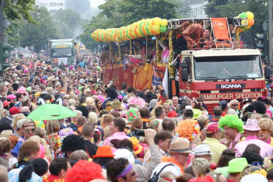 Auf dem Hamburger Schlagermove sind die Besucher besonders hemmungslos.