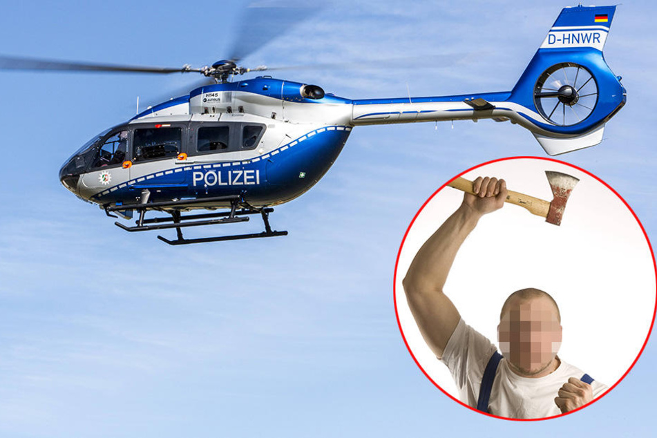 Der Polizeihubschrauber entdeckte den 30-jährigen Versmolder (Symboldbild).
