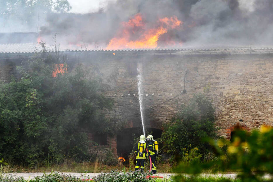Nur wenige Tage zuvor brannte es in einer alten Lagerhalle in Etgersleben.
