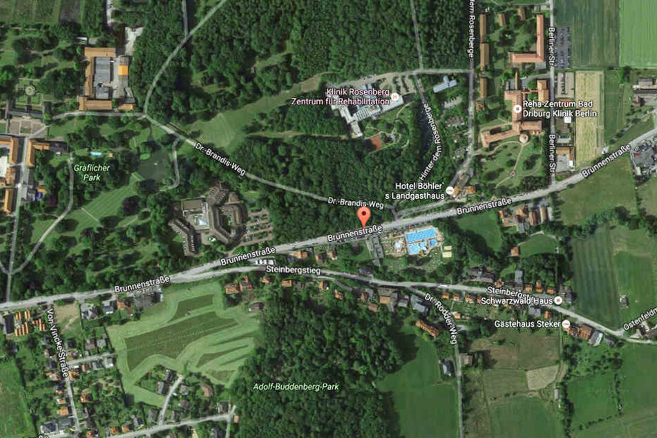 An der Brunnenstraße befinden sich nicht nur die Marcusklinik und ein Hotel, sondern auch das Freibad, das im Sommer für viel Andrang sorgt.
