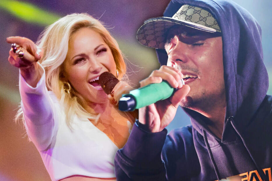 Eher unwahrscheinlcih: Ein Duett von Helene Fischer (l.) und Capital Bra (r.). (Bildmontage)