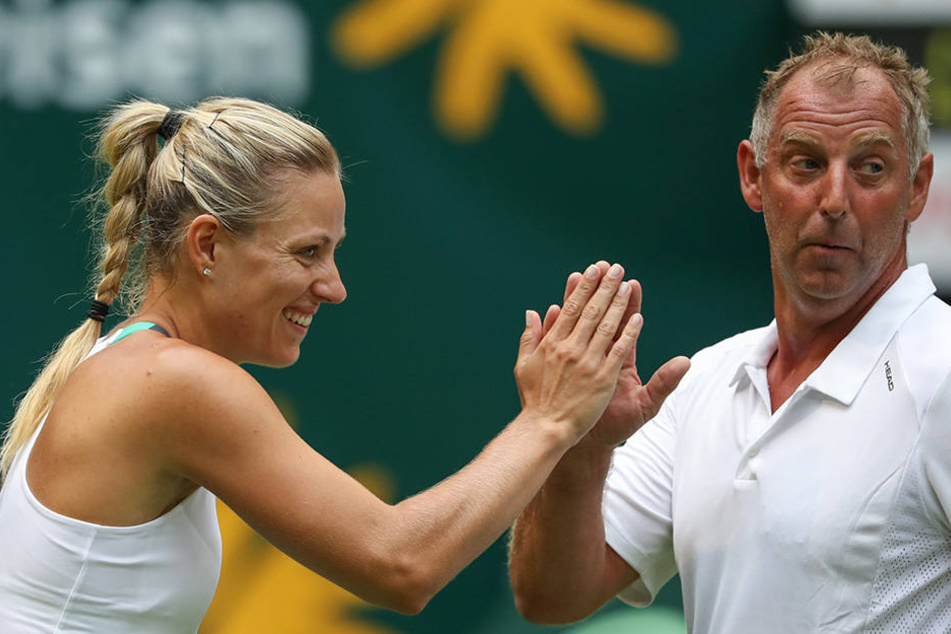 Am Samstag scherzte Angelique Kerber noch mit Ex-Tennis-Profi Thomas Muster.