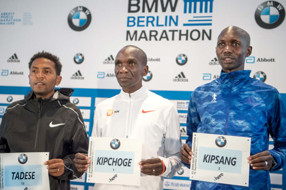 Die Kenianer Eliud Kipchoge und Wilson Kipsang wollen in Berlin den Weltrekord knacken.