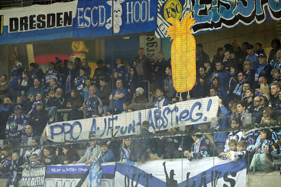 Die Fans wollen nicht länger, dass es in der DEL2 nur um die „Goldene
Ananas“ geht. Deshalb fordern sie die Auf- und Abstiegsregel zwischen DEL und
DEL2.